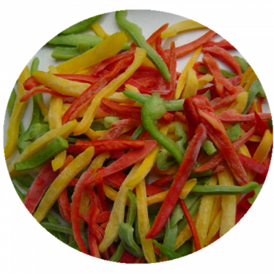Iqf Frozen 3 Color Pepper Strips Blend Frozen Mixed Vegetables Pepper
